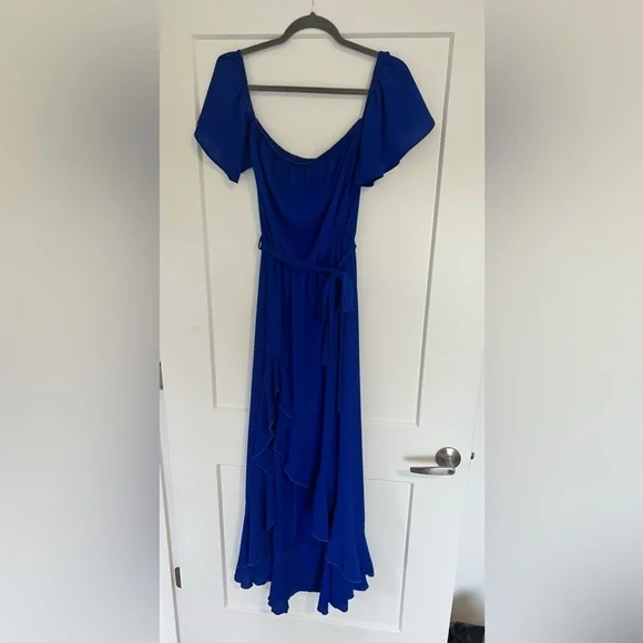 vici blue dress Vici | Dresses | Vici Collection Top Secret Ribbed Off The Shoulder Dress In Electric Blue Nwot